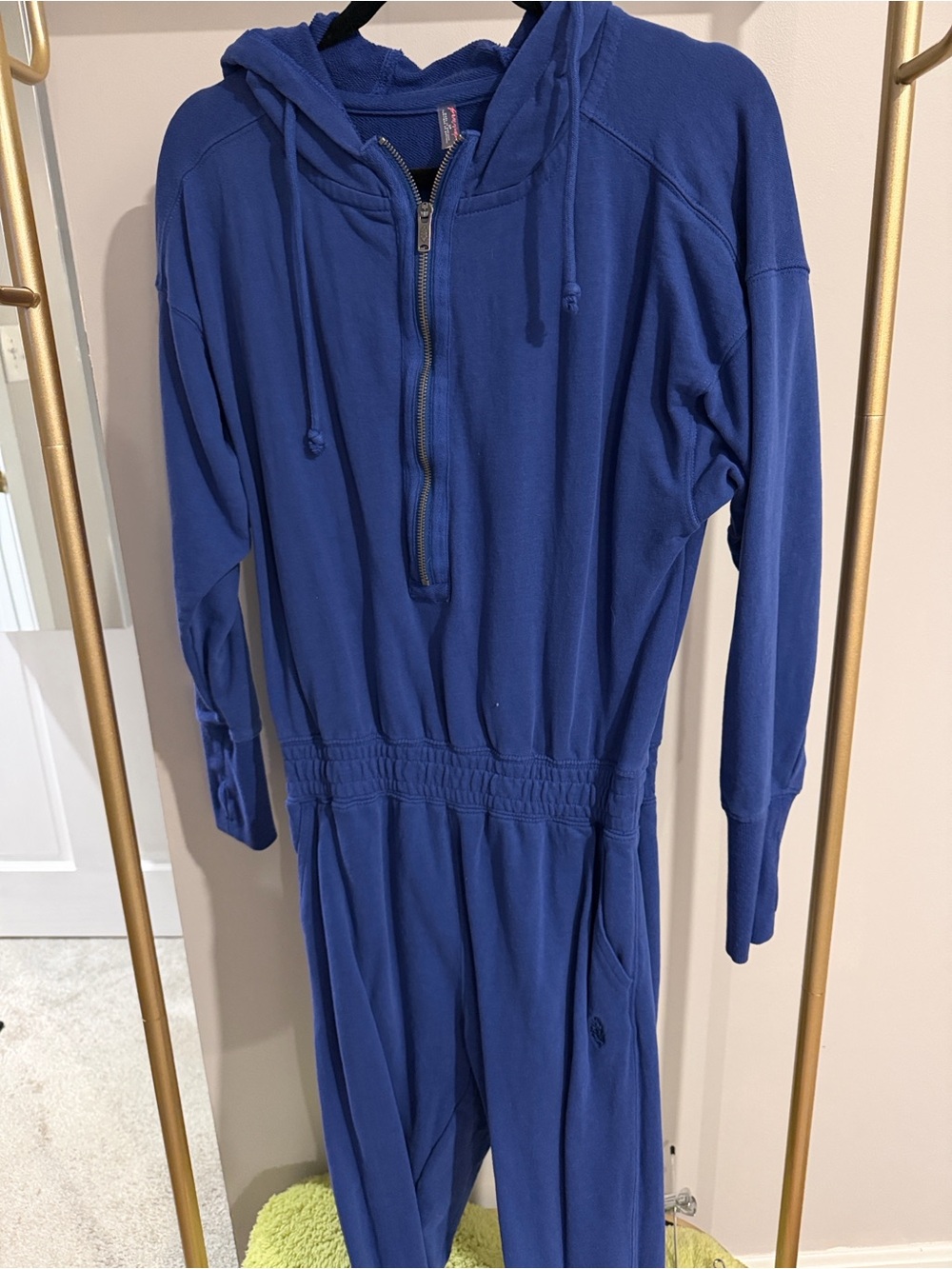 FP Movement by Free People Royal Blue Hooded Jumpsuit